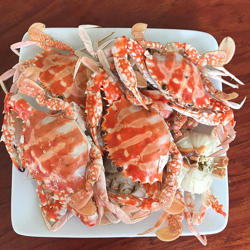 ghẹ biển hấp