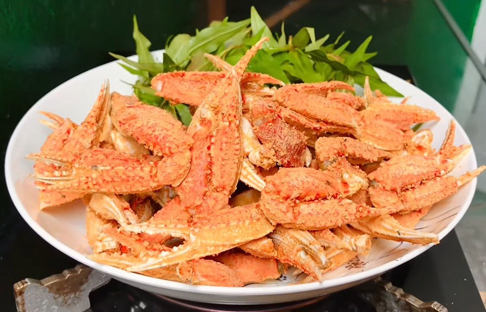 món càng ghẹ rang muối